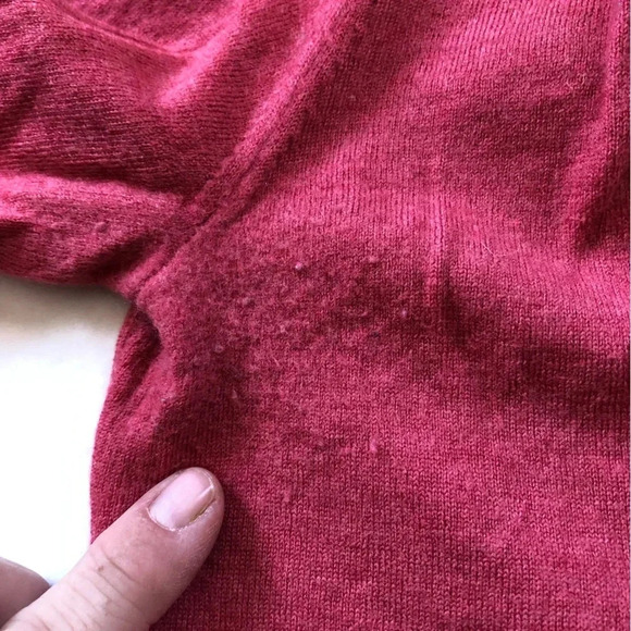 Coral Superfine Merino Wool Cardigan - Picture 5 of 8